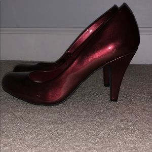 Charming Charlie Burgundy Heels